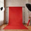 Scarlet Red Seamless Backdrop Paper, Red Backdrop 53" x16.4'