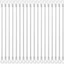 20 Pack Safety Stainless Steel Tethers,Coated Security Tether Lanyard Kit Cable Wire Compatible with Sporting Camera All Editions,Action Camera Series Devices and Other Applicable Equipment, Silver