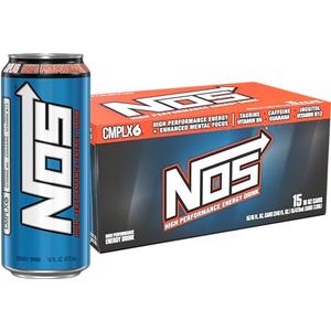 13 NOS Original: High Performance Energy Drink, 16 Fl oz BB 12/05/18