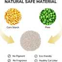 FUKUMARU Tofu Cat Litter, 100% Natural Ingredients Litter, Flushable, Dust Free, Quick Clumping, Lightweight, Low Tracking Cat Litter Pellets, Effective Odor Control, Unscented, 18 LBS (3 Packs) (18lbs, 6lb x 3 Bags)