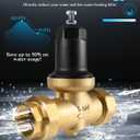 1-1/4 Inch 114-NR3XL Pressure Reducing Valve with Stainless Steel Screen | Water Pressure Regulator,2 gaskets,Dual Union NPT Connections,Compatible with Zurn for House/Commercial Water Supply