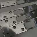 4 Pcs 6 Inch Door Strike Plate Security Latch Strike Stainless Steel Door Reinforcement Plate with Screws for Exterior Deadbolt Armor Heavy Duty Residential Use, Silver(Sliver)