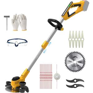 Cordless Weed Wacker for Dewalt 20V Battery, Electric Weed Eater, Weed Trimmer Battery Powered, Lawn Trimming (NO Battery Include)