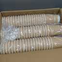 12 oz Compostable Coffee Cups 120 Pack, BPI Certified Disposable Coffee Cups 12 oz, PLA Coated Natural Kraft Paper Cups for Office, Coffee Bar & Travel