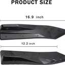 2PCS Universal Rear Diffuser Car Spoiler, Rear Bumper Lip Diffuser Side Skirt Protector Carbon Fiber Side Fender Skirt Spoiler Splitter Exterior Body Trim Kit Anti-Scratch (Carbon Fiber)