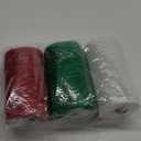 3 Rolls Mesh Ribbon for Wreaths, 6 Inch x 30 Feet Each Roll Red Green White Poly Deco Mesh Rolls, Christmas Ribbon for Wreaths, Swags and Christmas Tree Decoration