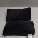 2 Pack Small Pillow, Memory Foam Mini Pillow 11 X 7 Inches for Travel, Sleeping, Nap and Neck, Knee, Lumbar Support, Tiny Cushion for Pet, Dogs (Black)