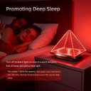 670nm Red Light Sleeping Lamps, Dimmable Red Lamp for Bedroom Bedtime