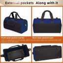 FASTECH 20 Inch Heavy Duty Tools Bag with Wide Mouth for Tool Storage, Carrier and Organizer,Tote Bag for Men/Women, Wide Mouth Tool Bags With Inside Pockets (20 Inch)