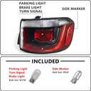 Huray Right Outer Tail Light Fit for Jeep Compass 2017-2020 RH Halogen Taillight Rear Brake Lamp Assembly OE Style Accessory Replacement for CH2805115 (Passenger Side)