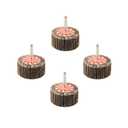 40 Grit Abrasives Aluminum Oxide 2 Inch Flap Wheel - 1 Length 1/4" Shank Mounted Sander for Deburring, Sanding, Grinding, Paint Removal,Polishing Wheel for Drill & Grinder (4pcs)