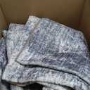 Lofus 6x9 Area Rug for Living Room, Blue Abstract Rugs with Non-Slip Backing, Neutral Modern Washable Carpet for Bedroom Dining Room Home Office Nursery Indoor