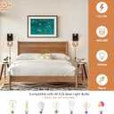 Lomoky Plug in Wall Sconces Set of Two, Vintage Wood Wall Lamps with Plug in Cord, Farmhouse Wall Light Fixture with 5.25FT On/Off Switch Cord, Indoor Sconces Lighting for Bedroom Living Room