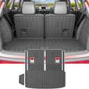 powoq Cargo Mat Compatible with 2022-2026 Acura MDX Trunk Mat with Backrest Mat Cargo Liner Back Seat Protector TPE Replacement for 2022-2026 Acura MDX Accessories (Trunk Mat with Backrest Mats)