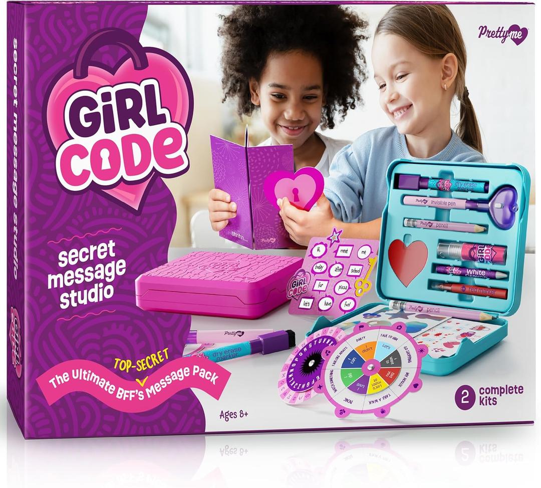 Pretty Me Secret Messaging Kit for Girls - Gifts Ideas for Birthday - Ages 7-14+ Year Old Girl - Best Cool Stuff Toys Kits for Friends, BFF, Teen, Teenager, 7 to 14 Olds