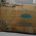 AOTOB 40" Fitness Trampoline for Adult, Max Load 450 LBS, Foldable Mini Trampoline with Durable Bungees,Small Rebounder Exercise Trampoline with Bar for Workout for Quiet & Safely Cushioned Bounce (Green)