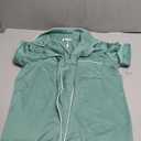 Ekouaer Nightgowns for Women Button Down Sleepshirt Short Sleeve Nightshirt Boyfriend Pajamas V Neck Nightdress S-XXXL (Mint Green)