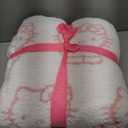 Jay Franco Sanrio Hello Kitty Feather Knit Fluffy Throw Blanket  Reversible Cozy Fuzzy Blanket 50 x 60 Inches, Soft Lightweight Kawaii Pink Bedding for Girls and Kids