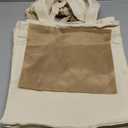 FunisFun 12 Pack Blank Canvas Tote Bags Bulk Reusable Shopping Grocery Bag for Crafts with a PTFE Teflon Sheet DIY (White)