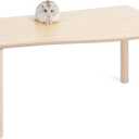 Niteangel Hamster Play Wooden Platform for Dwarf Syrian Hamsters Gerbils Mice Degus or Other Small Pets (Wave - 7'' Height, Burlywood)