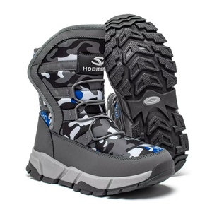 HOBIBEAR Boys Snow Boots Waterproof Outdoor Warm Slip girls Winter Shoes, Size 6