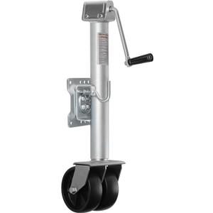 WEIZE Trailer Jack, Heavy Duty Swivel Boat Trailer Jack with Dual Wheels, 2000 lbs, 14" Lift