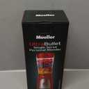 Mueller Personal Blender for Shakes and Smoothies with 15 Oz Travel Cup and Lid, Juices, Baby Food, Heavy-Duty Portable Blender & Food Processor, Red