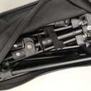 MOON LENCE Portable Camping Chair Backpacking Chair - The 4th Generation Ultralight Folding Chair - Compact, Lightweight Foldable Chairs for Hiking Mountaineering, Beach (Black-below 180 Lbs for Comfort Use)