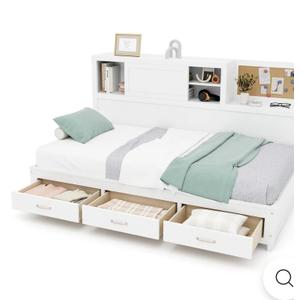 Giantex Full/Twin Size Daybed with 3 Storage Drawers