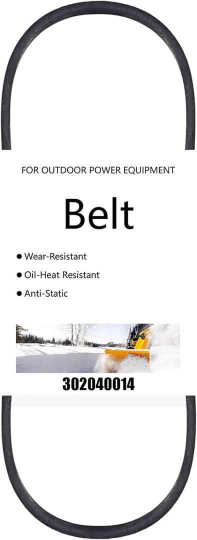 Diskary 302040014 Auger Belt for Powersmart DB7659 DB7659H Snow Thrower Replacement Parts