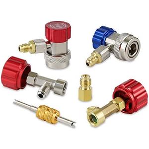 Lichamp AC R134A Adapters Kit, 134a Quick Couplers with Self Sealing and Puncture Can Taps, QA01 Missing Parts