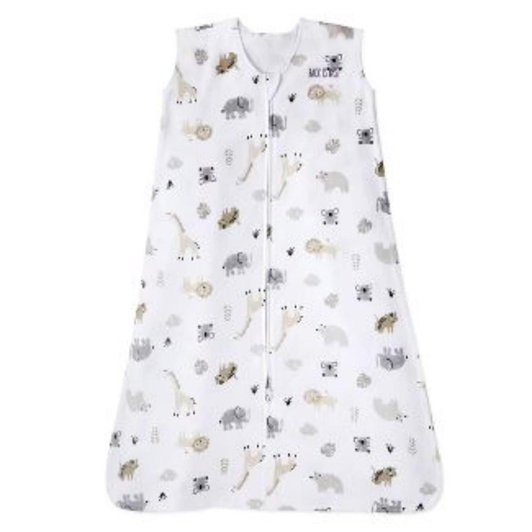 HALO SleepSack, 100% Cotton Wearable Blanket, Swaddle Transition Sleeping Bag, TOG 0.5, Animal Paint, X-Large, 18-24 Months