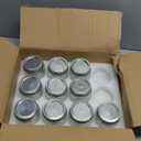 Amzcku 8 oz Vintage Mason Jars with Lids, Regular Mouth Canning Jar, Safe For Storage, Canning, Pickling, Preserving, Fermenting, DIY Crafts & Decor 12 Pack