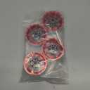 1.9 inch Metal Beadlock Wheel Rims Hubs for Axial SCX10 I II III 90046 SCX10 PRO Capra TRX4 RC4WD D90 1/10 RC Rock Car Crawler Upgrade Part (red)