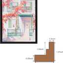 2 Pack 12x18 Canvas Floater Frame,0.9" Deep Floating Frame,Black
