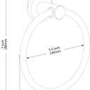 BGL Towel Ring Brushed Gold Stainless Steel 304 Towel Ring Wall Mount Bathroom Towel Holder Round Towel Hanger