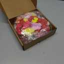 ATTGREAT Fake Flower Heads Mini Silk Flowrs Bulk Small Flower 3D Loose Faux Daisy Rose Sunflowers Plum Blossoms Craft for Wedding Party Cake Baby Shower Home Decor, 110Pcs(Multicolor)