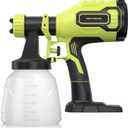 Cordless Paint Sprayer Compatible with Ryobi 18V Battery (Battery Not Included),1000ml/min High Flow,1000ml Container,150 Din/s Max Viscosity,Paint Sprayer for Furniture