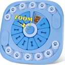 Dog Puzzle Toys - Treat Dispensing Dog Enrichment Toys for IQ Training & Brain Stimulation - Interactive Mentally Stimulating Toy - Gifts for Puppies, Cats, Dogs (Level 2-XL Blue)