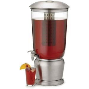 TableCraft 85 Large 5 Gallon Drink Dispenser with Fruit Infuser & Stand, BPA-Free Tritan & Stainless Steel, Ideal for Catering, Buffet, Home Use, Cold Beverage Dispenser