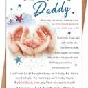 2 x First Fathers Day Card, First Fathers Day Card Gifts for New Dad, Happy 1st Father's Day Card Gift from Baby Boy Girl, Father's Day Card Gift for First Time Dad To Be, New Dad Gifts for Men