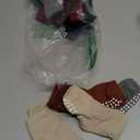 JAKIDAR 12 Pack Baby Toddler Socks Non Slip Grip Cotton Crew Socks for Boys Girls Infants Kids (12-24 Months, Angola Red)