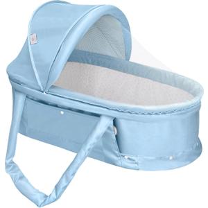 Baby Travel Bassinet Portable Bassinet (Light Blue), Twin