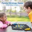 Chain Triangle Chess Game, Geometric Chess Game, Board Games for Family Night, Family Games for Kids and Adults, 2 to 4 Players