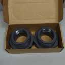 2 Pcs 2 Inch PVC Bulkhead Fitting (NPT Threads), Heavy-Duty Plumbing Water Tank Connector Kit with Reinforced Seals for Rain Barrels, Water Tanks, Aquariums, Tubs, Pools