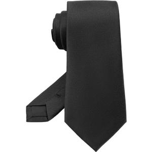 Black Ties For Men Solid Color Formal Neckties 3.15" (8CM) Men's Ties
