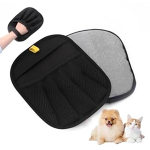 Pet Hair Removal Glove, 2025 Upgraded FiveFinger Electrostatic Grooming Tool for Cats & Dogs, Reusable Magic Fur Remover for Furniture, Car, Couch & Clothing, Essential Pet Grooming Supplies (1)