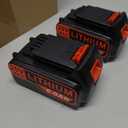 2PCS 6Ah 20V LB2X4020 Battery FOR Black and Decker 20V MAX Lithium LBXR20 LBX20