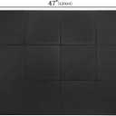 Large Cork Board Felt Wall Tiles, 47"x35" 12 Pack Felt Bulletin Board Pin Board with 48 Safe Removable Adhesive Tabs, 60 Push Pins, Alternative Cork Board for Walls Home Office (Black)