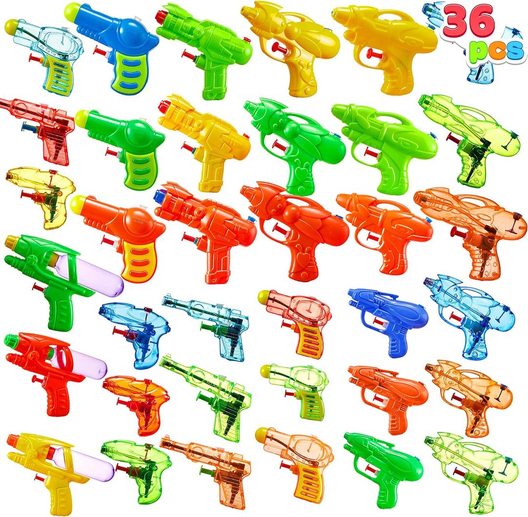 Sloosh Water Gun Toys, Assorted Colors Mini Water Blasters for Pool Play, Party and Outdoor Fun for Boys & Girls